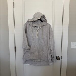 Aerie Quarter Zip Hoodie Sweatshirt